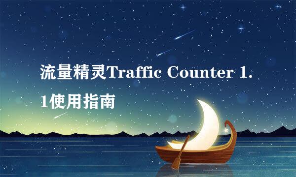 流量精灵Traffic Counter 1.1使用指南