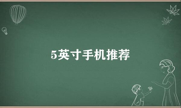 5英寸手机推荐