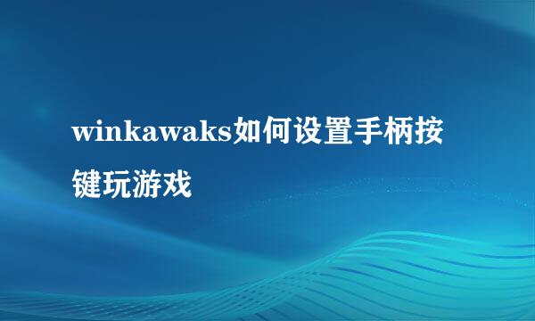 winkawaks如何设置手柄按键玩游戏