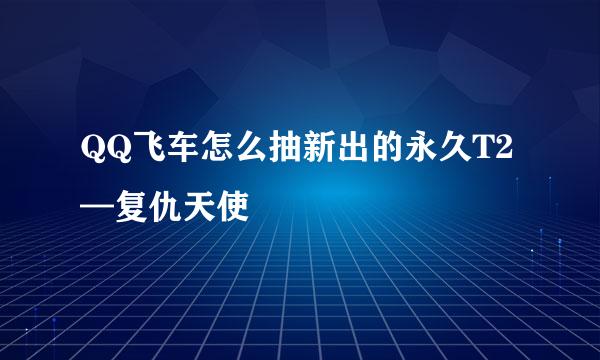 QQ飞车怎么抽新出的永久T2—复仇天使