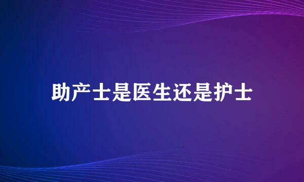 助产士是医生还是护士
