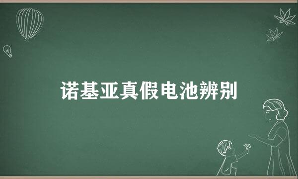 诺基亚真假电池辨别