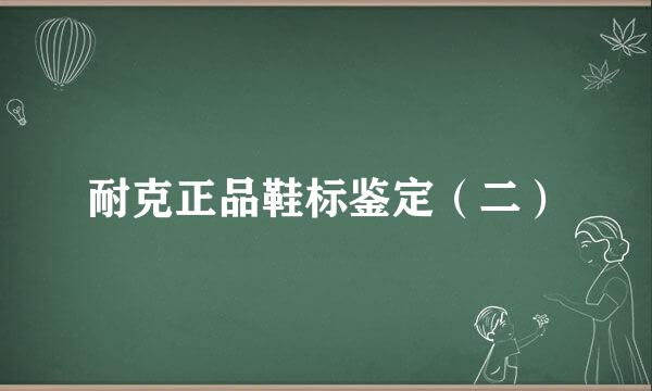 耐克正品鞋标鉴定（二）