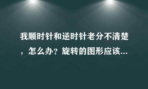 我顺时针和逆时针老分不清楚,怎么办?旋转的图形应该怎么画,详细说明