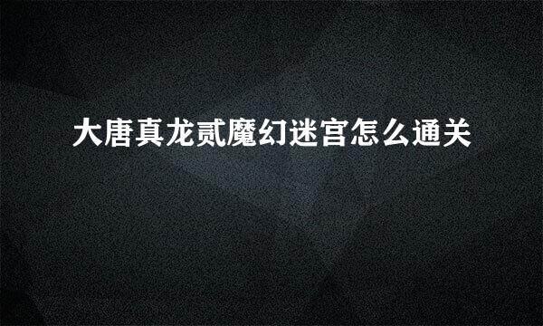 大唐真龙贰魔幻迷宫怎么通关