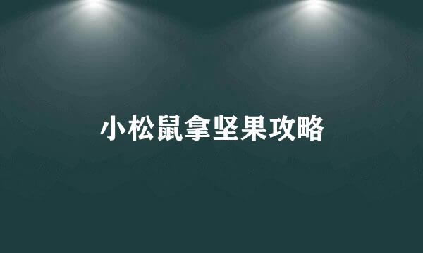 小松鼠拿坚果攻略