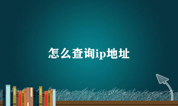 怎么查询ip地址