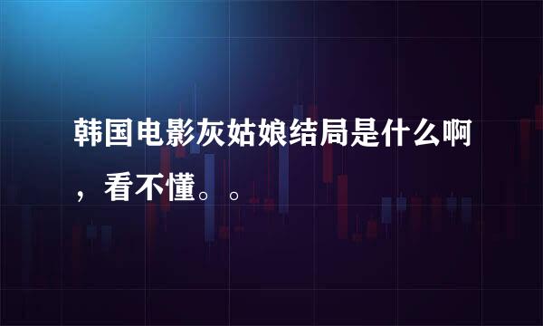 韩国电影灰姑娘结局是什么啊，看不懂。。
