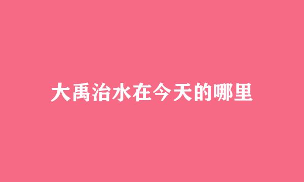 大禹治水在今天的哪里