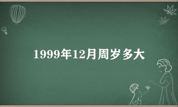 1999年12月周岁多大