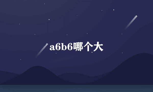 a6b6哪个大