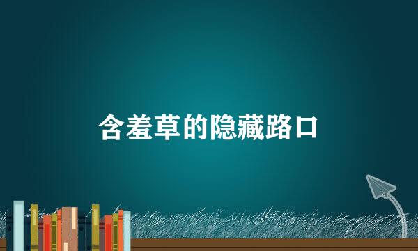 含羞草的隐藏路口