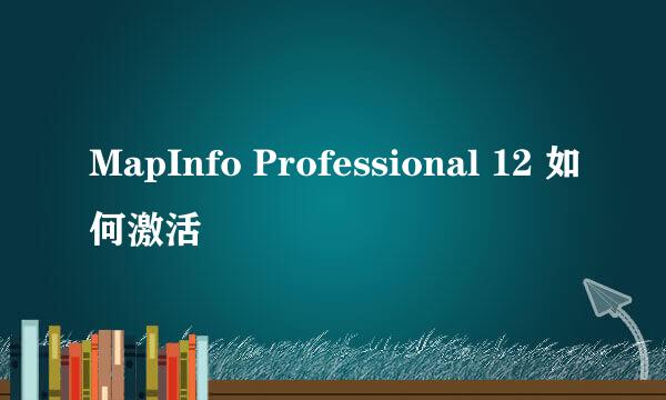 MapInfo Professional 12 如何激活