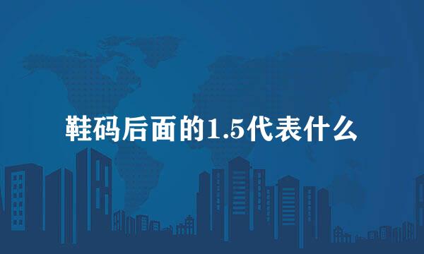 鞋码后面的1.5代表什么