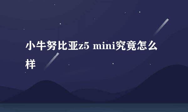 小牛努比亚z5 mini究竟怎么样