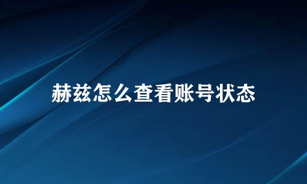 赫兹怎么查看账号状态