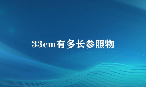 33cm有多长参照物