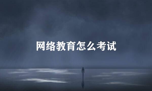 网络教育怎么考试