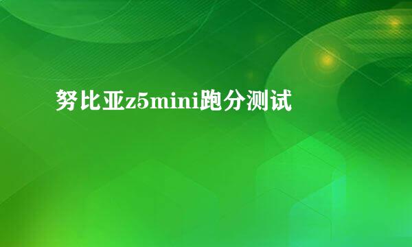 努比亚z5mini跑分测试