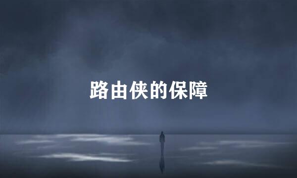 路由侠的保障