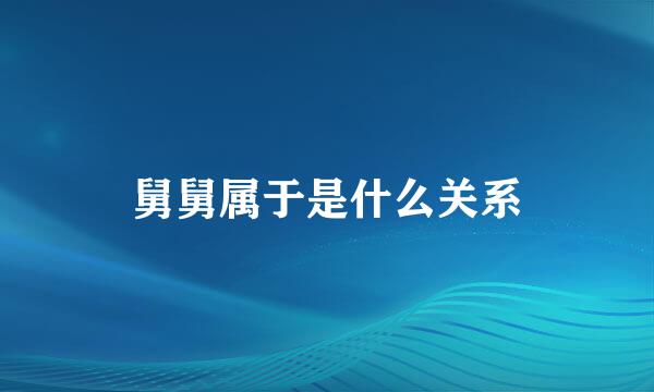 舅舅属于是什么关系