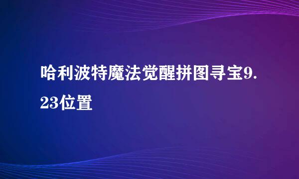 哈利波特魔法觉醒拼图寻宝9.23位置