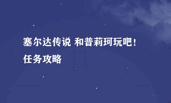 塞尔达传说 和普莉珂玩吧！任务攻略