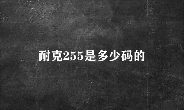 耐克255是多少码的