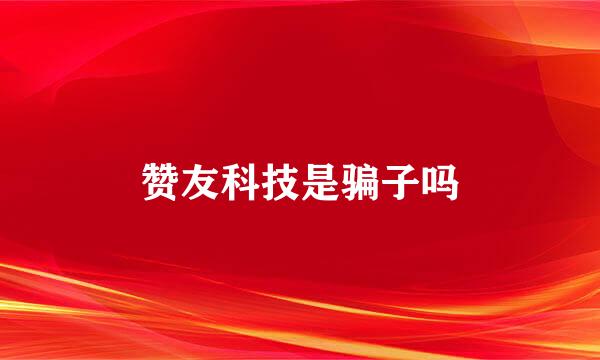 赞友科技是骗子吗
