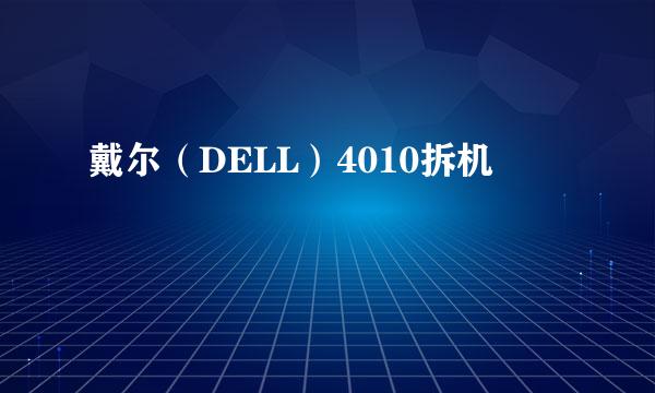 戴尔（DELL）4010拆机
