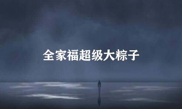 全家福超级大粽子