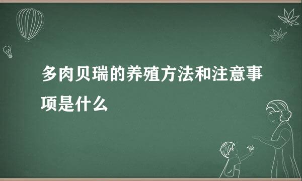 多肉贝瑞的养殖方法和注意事项是什么