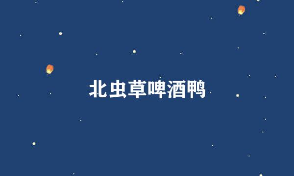 北虫草啤酒鸭