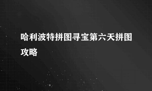 哈利波特拼图寻宝第六天拼图攻略