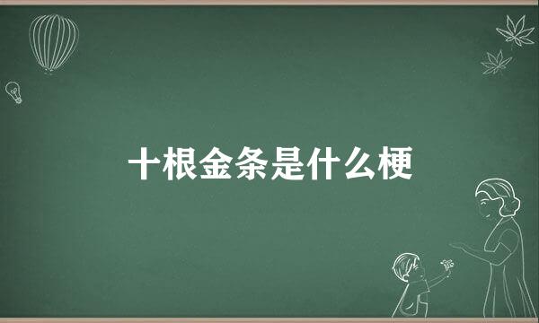 十根金条是什么梗