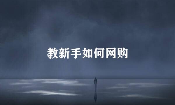 教新手如何网购