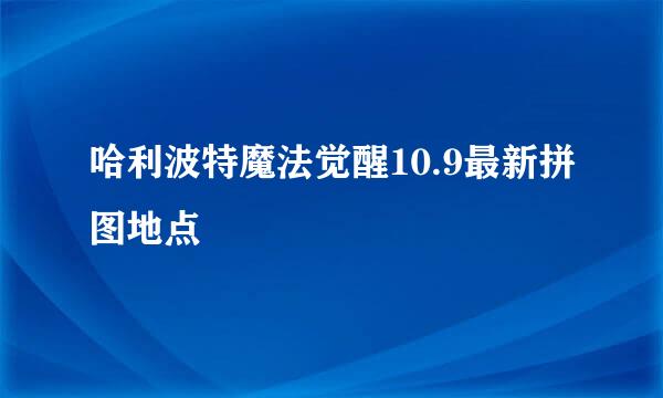 哈利波特魔法觉醒10.9最新拼图地点