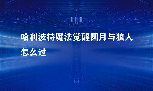哈利波特魔法觉醒圆月与狼人怎么过
