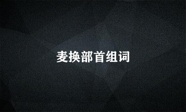 麦换部首组词
