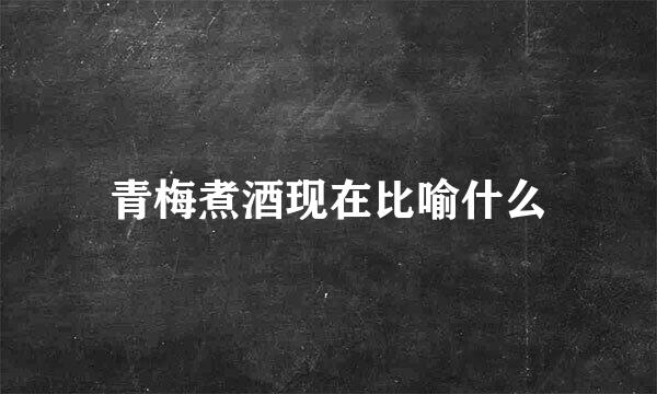 青梅煮酒现在比喻什么