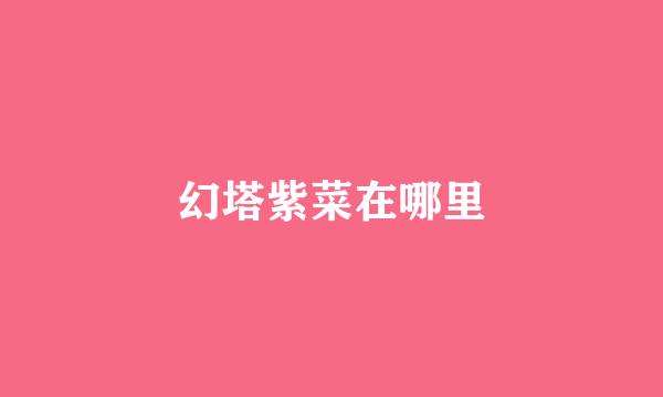 幻塔紫菜在哪里