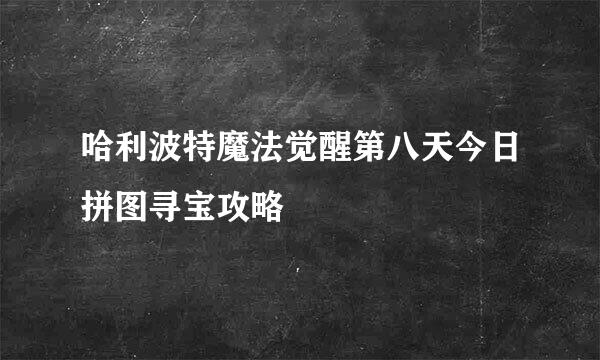哈利波特魔法觉醒第八天今日拼图寻宝攻略