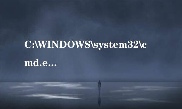 C:\WINDOWS\system32\cmd.exe这是怎么
