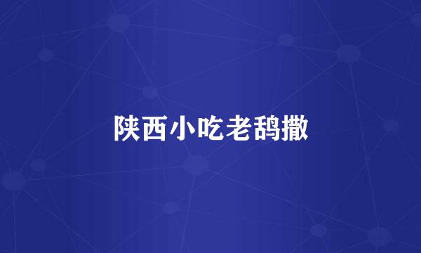 陕西小吃老鸹撒