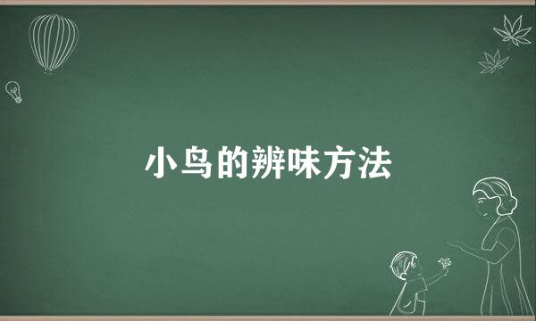 小鸟的辨味方法
