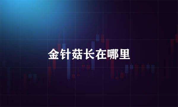 金针菇长在哪里