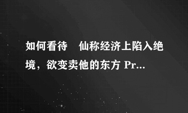 如何看待囧仙称经济上陷入绝境，欲变卖他的东方 Project 相关藏品与社群、项目等管理员职位和权限?