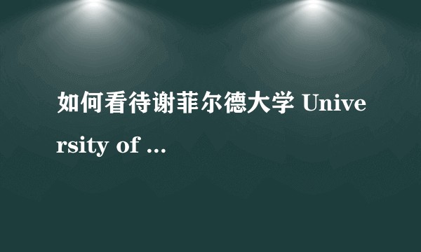 如何看待谢菲尔德大学 University of Sheffield ？
