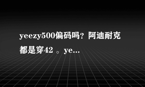yeezy500偏码吗？阿迪耐克都是穿42 。yeezy350穿43，那500应该穿什么尺码？
