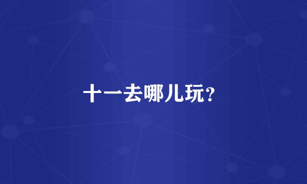 十一去哪儿玩？